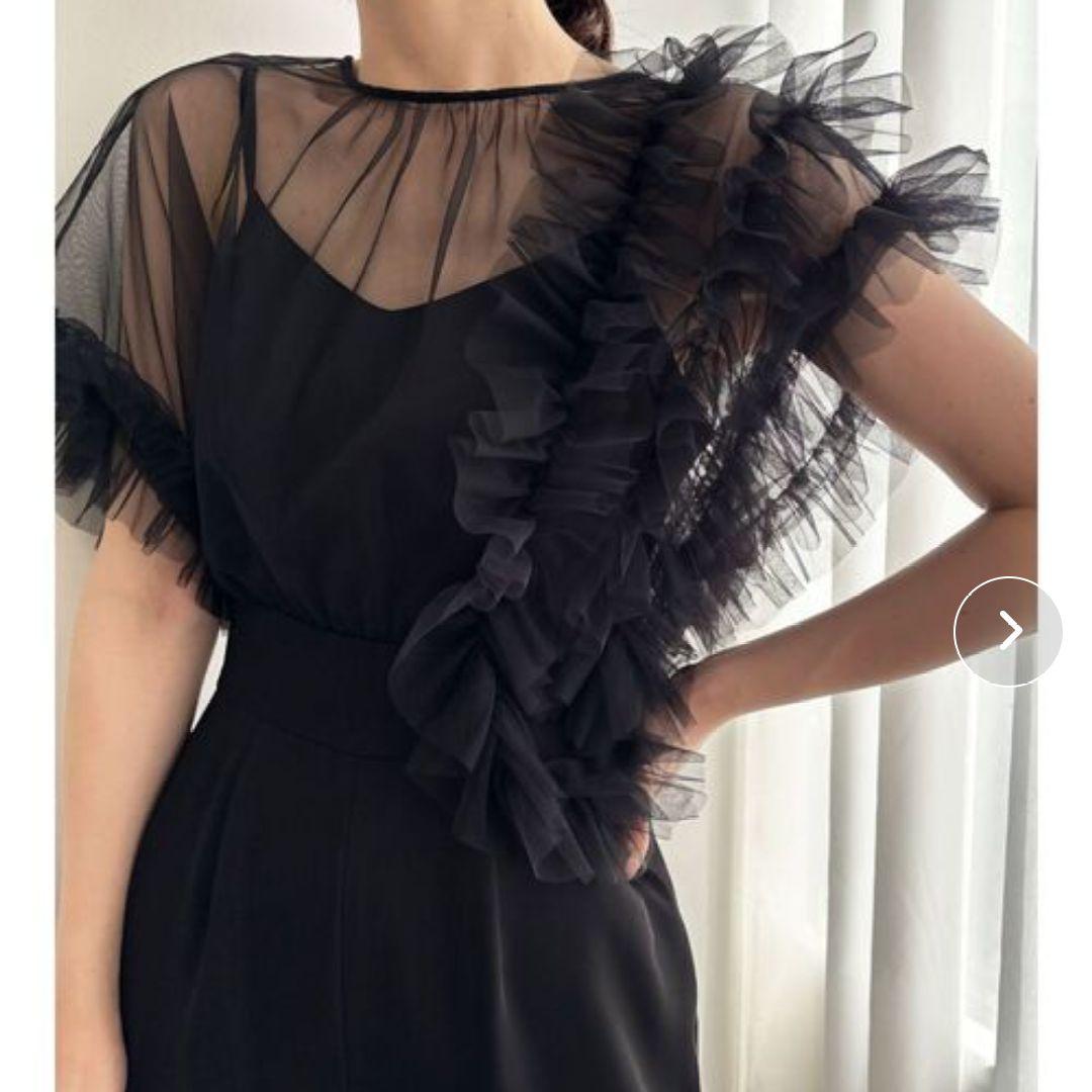 【LAGUNAMOON】チュールドッキング パンツドレス WEB限定 結婚式