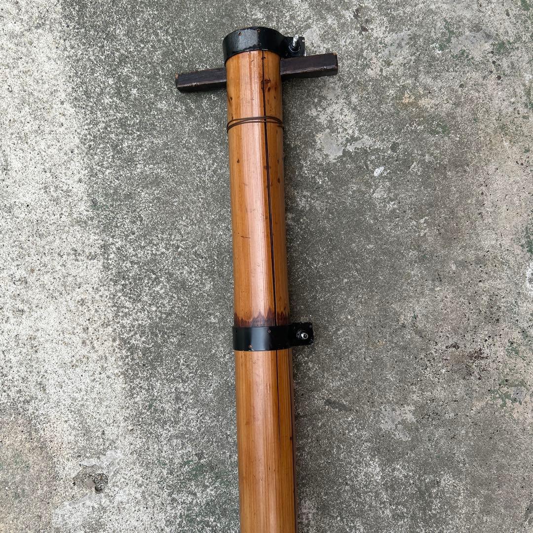 古民具　時代物　自在鉤　囲炉裏　竈門　アンティーク　魚　インテリア　竹