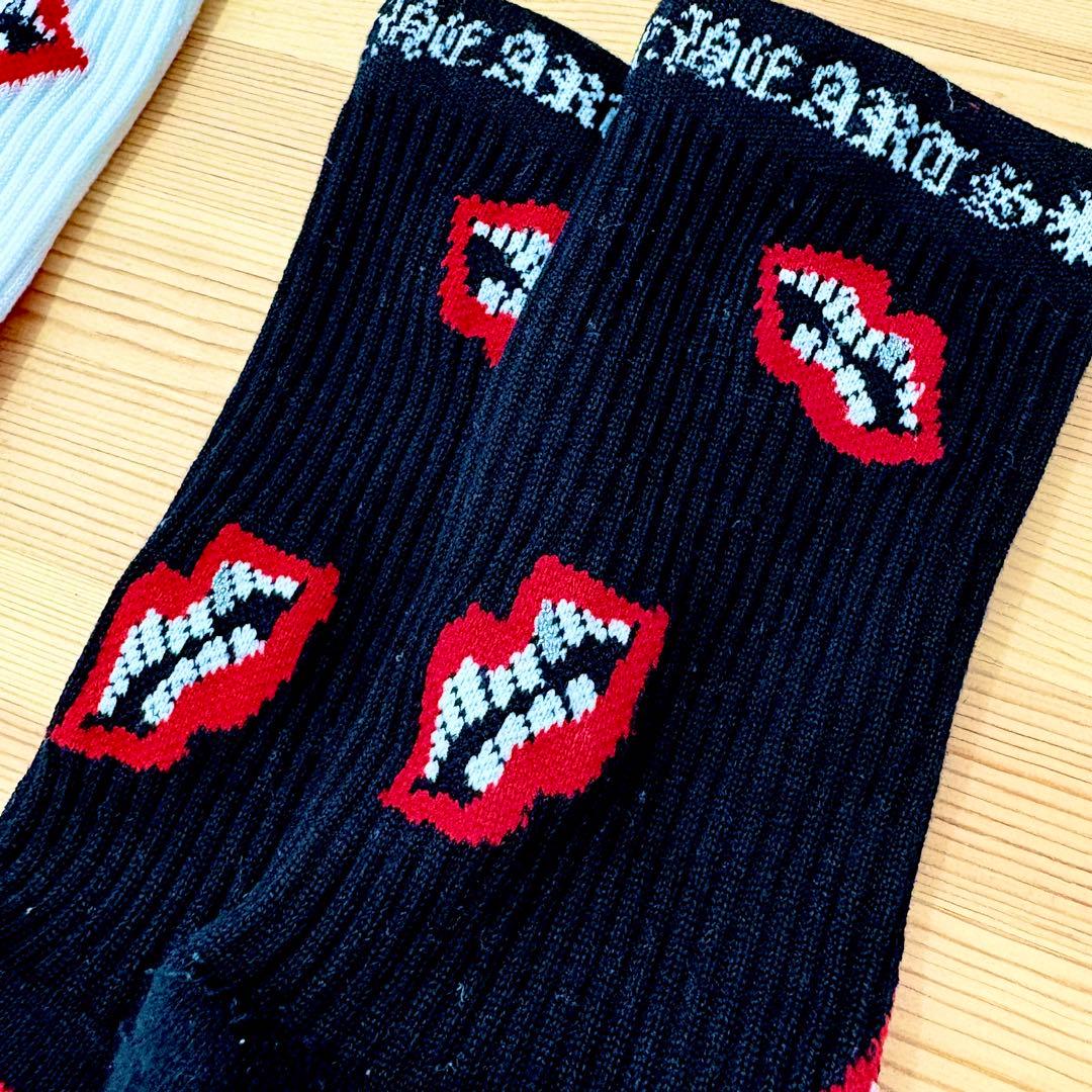 クロムハーツ 靴下 ソックス MATTY BOY 白黒セット