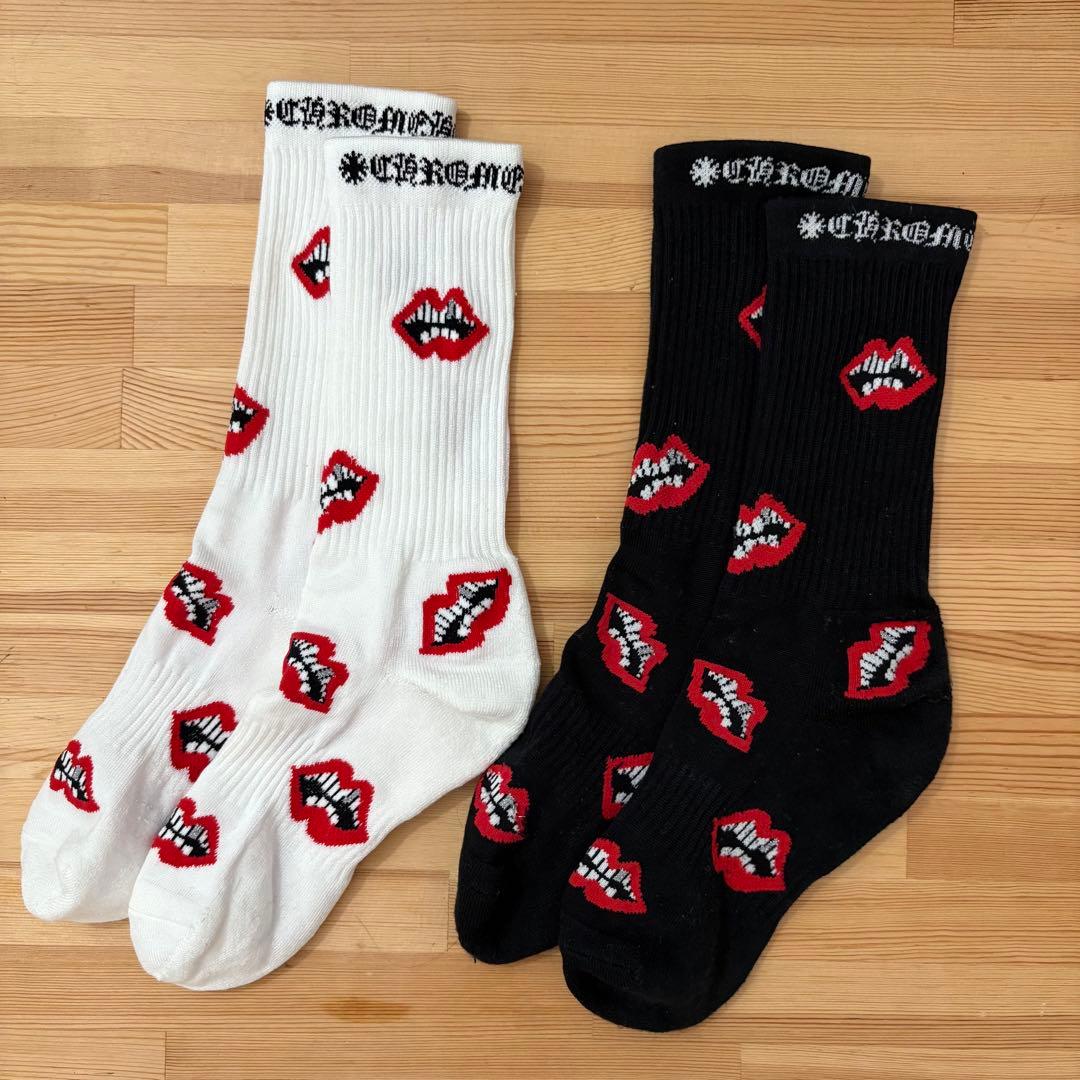 クロムハーツ 靴下 ソックス MATTY BOY 白黒セット