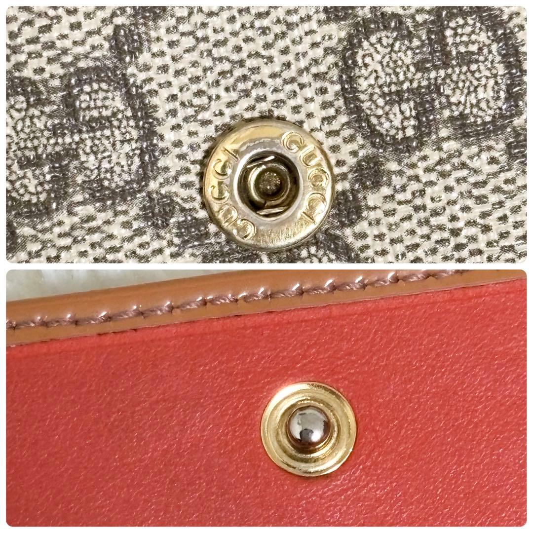 グッチ　長財布　二つ折り財布　リボン　インターロッキング　GGスプリーム　PVC