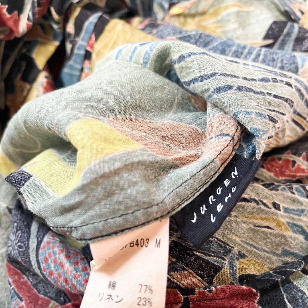 ヨーガンレール　ロングワンピース　動物　葉っぱ　民族　ワニ