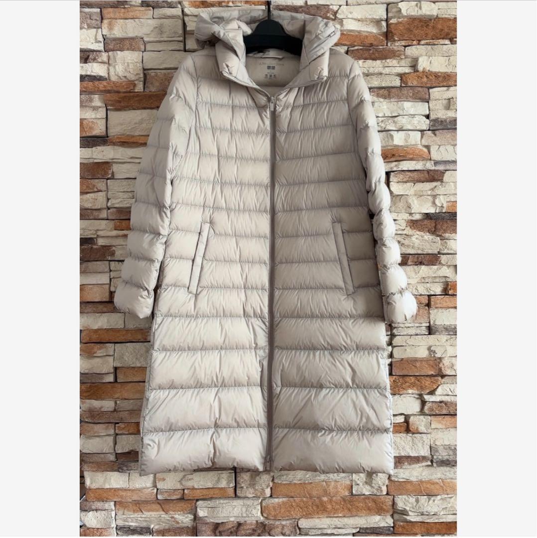 【未使用】ユニクロ　ウルトラライトダウンロングコート　Lサイズ　 ベージュ