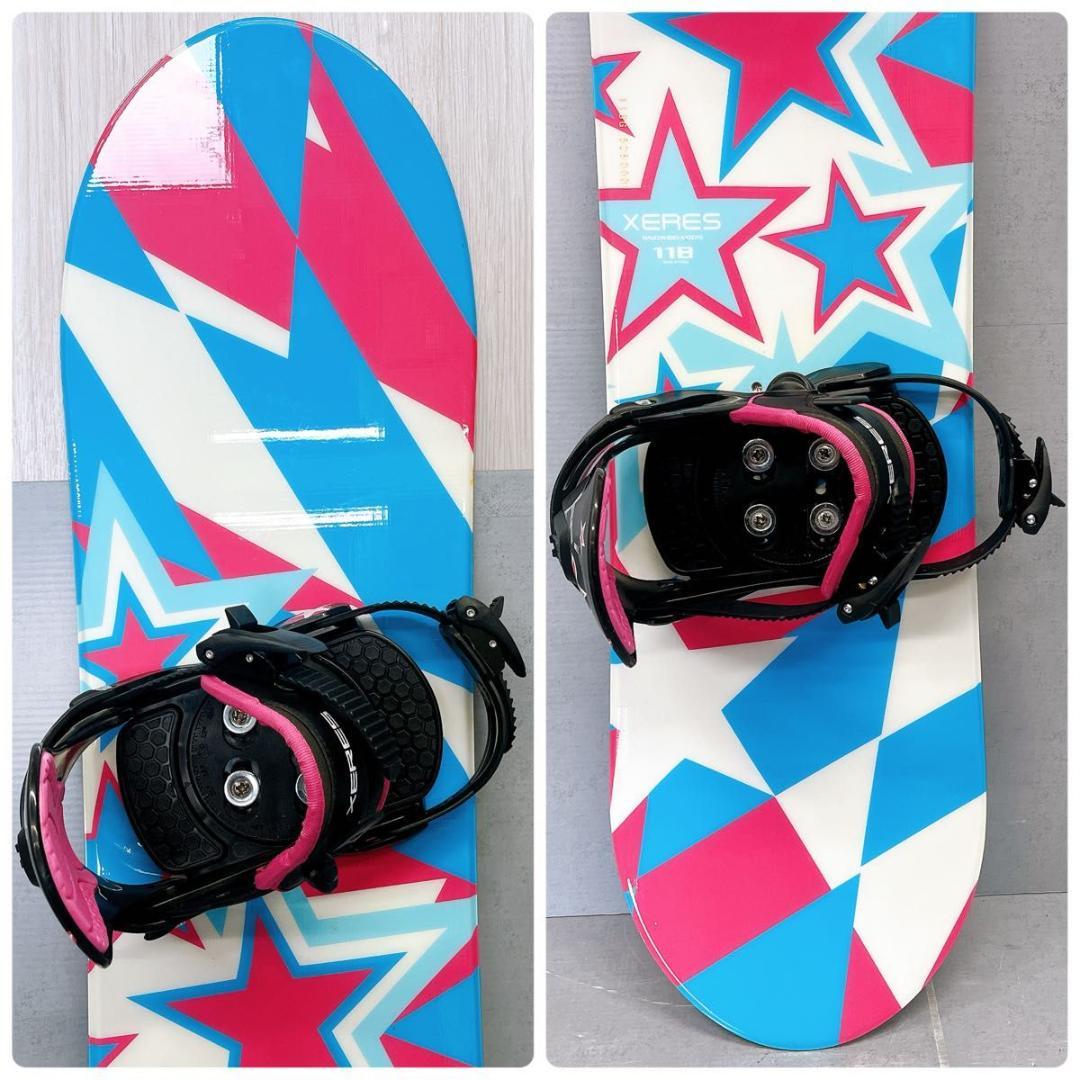 【予約品】ジュニアスノーボード XERES 118cm バインセット
