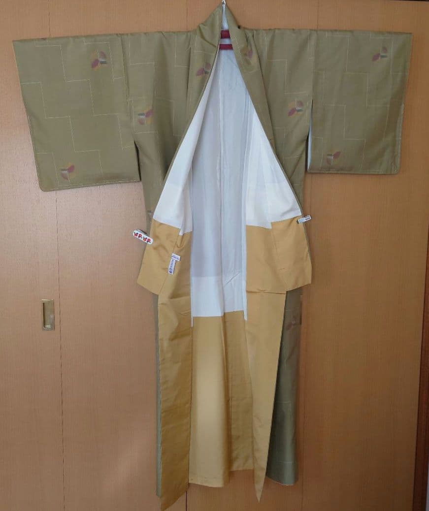 KEI【新品未使用極美品】紬小紋フルセット　正絹　袷　紬　九寸名古屋帯