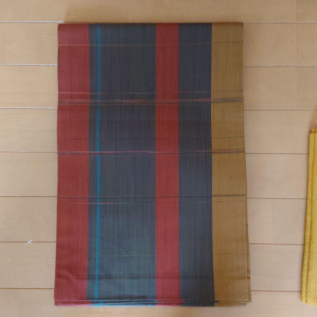 KEI【新品未使用極美品】紬小紋フルセット　正絹　袷　紬　九寸名古屋帯