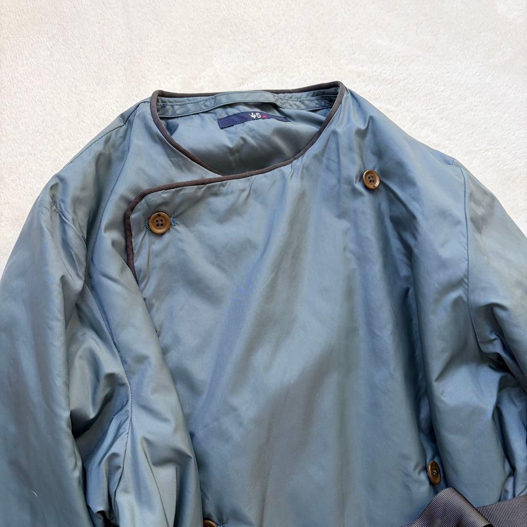 ❁45R/45rpm ナイロン中綿コート プリマロフト ロング丈リボン付き