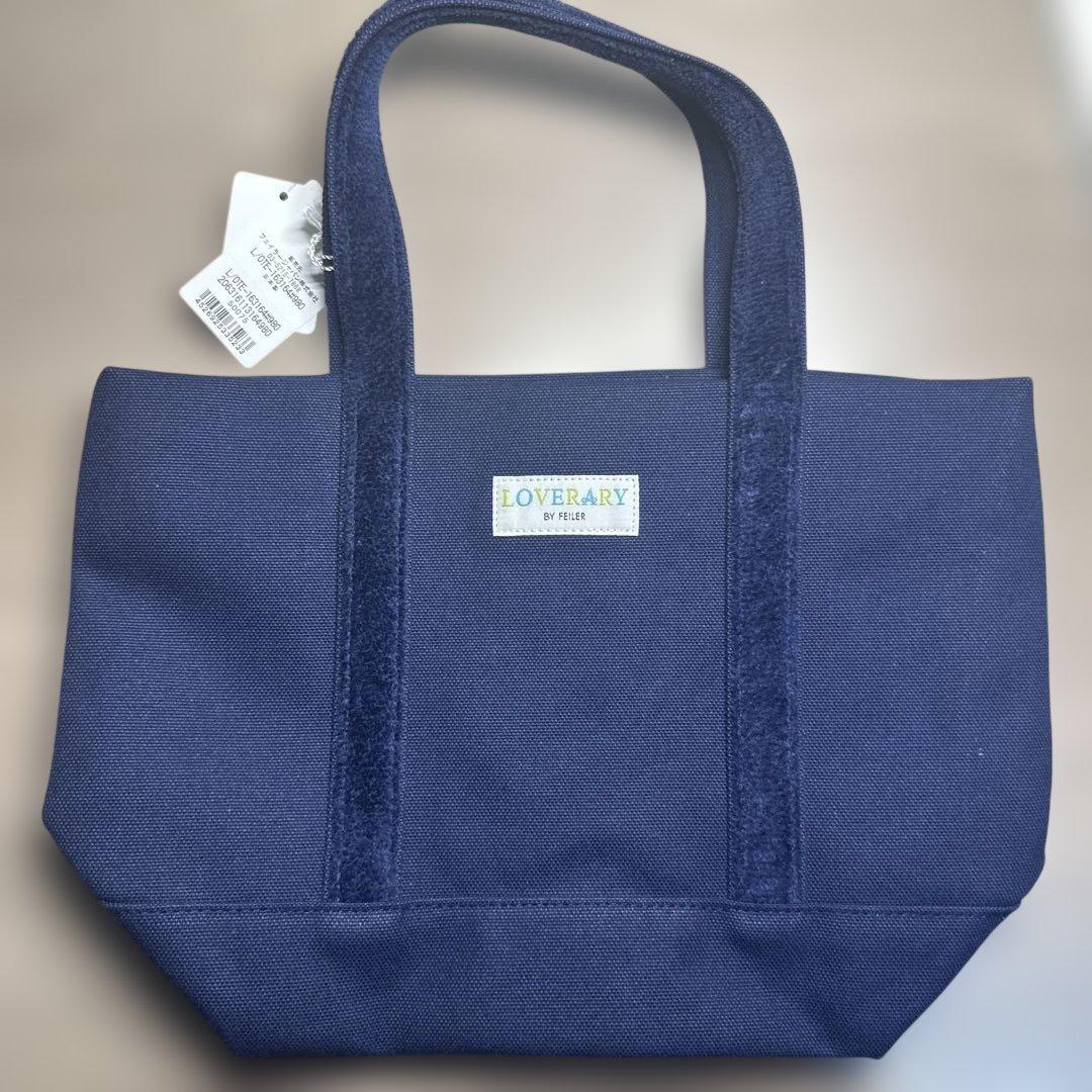 LOVERARY by FEILER ネイビー トートバッグ　オールドテディ