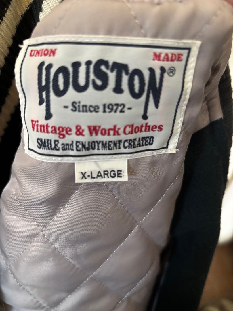 HOUSTON スタジャン X-LARGE ダークグリーン