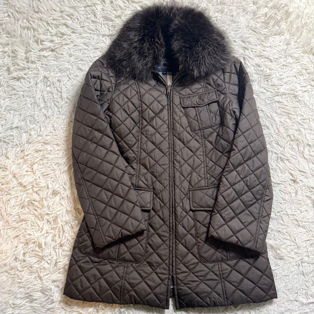 バーバリーロンドン 4WAY ロングコート　キルティングライナー　メガチェック