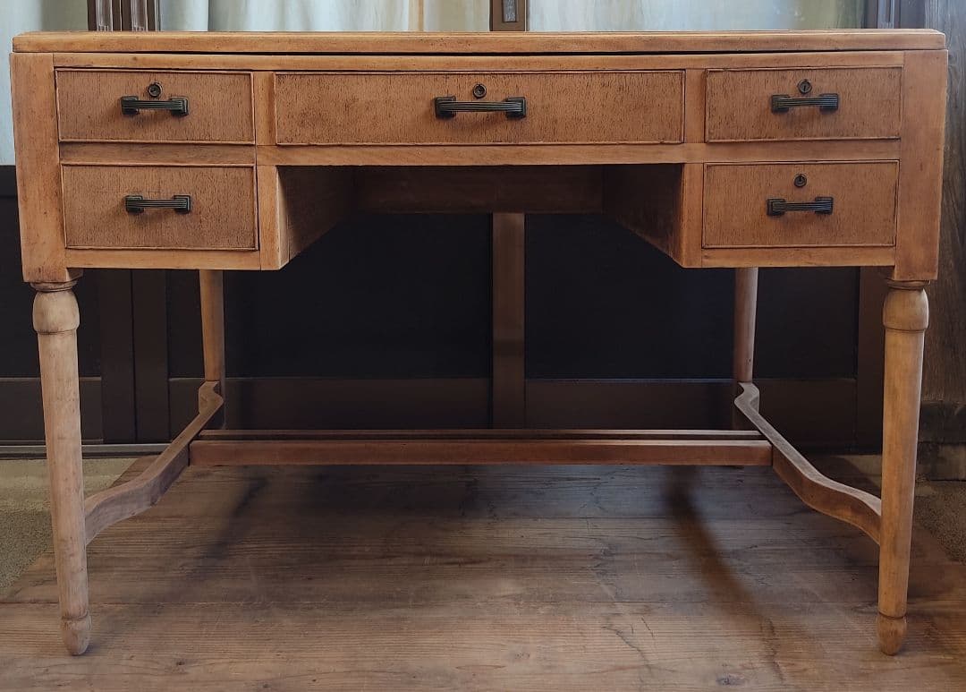 『リメイク アンティークデスク』 古家具 机 作業机