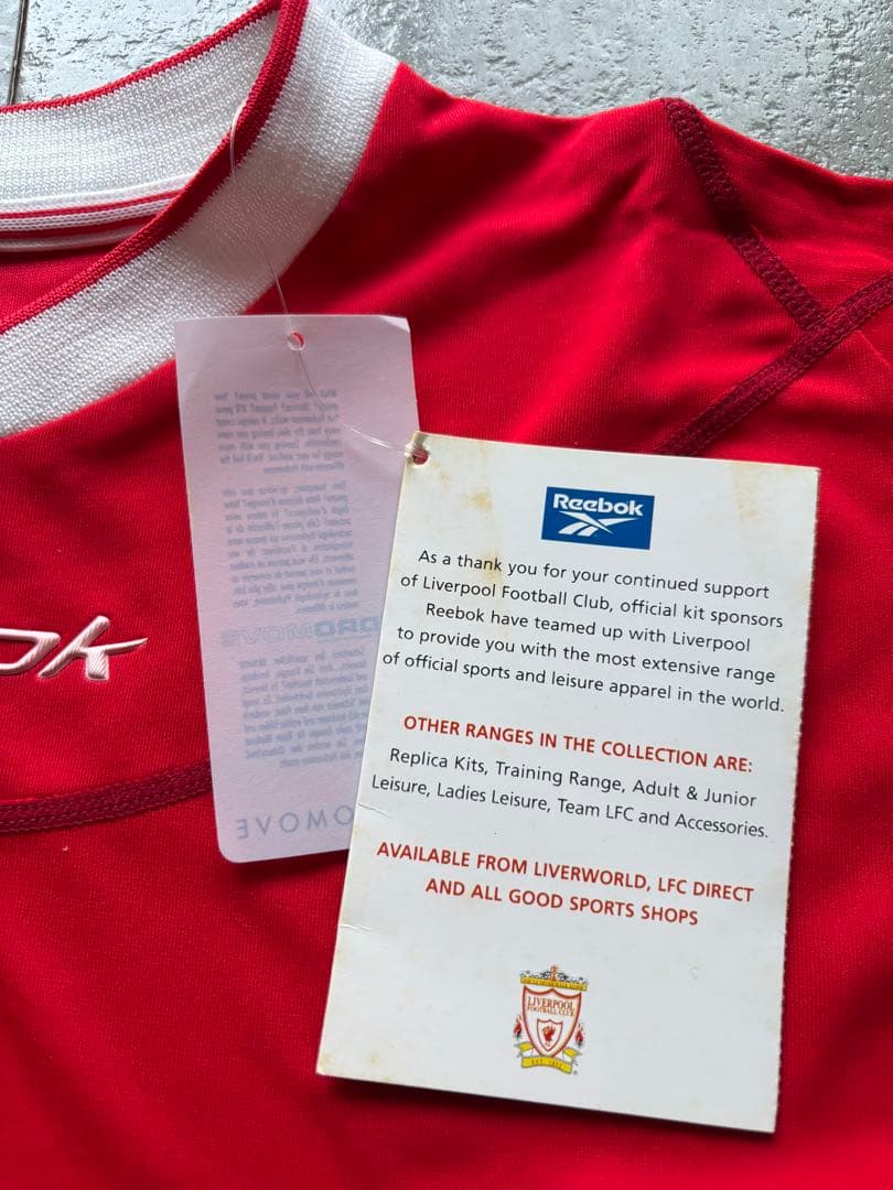 レア　02-04 リヴァプール　リーボック　ホームユニフォーム　新品未使用