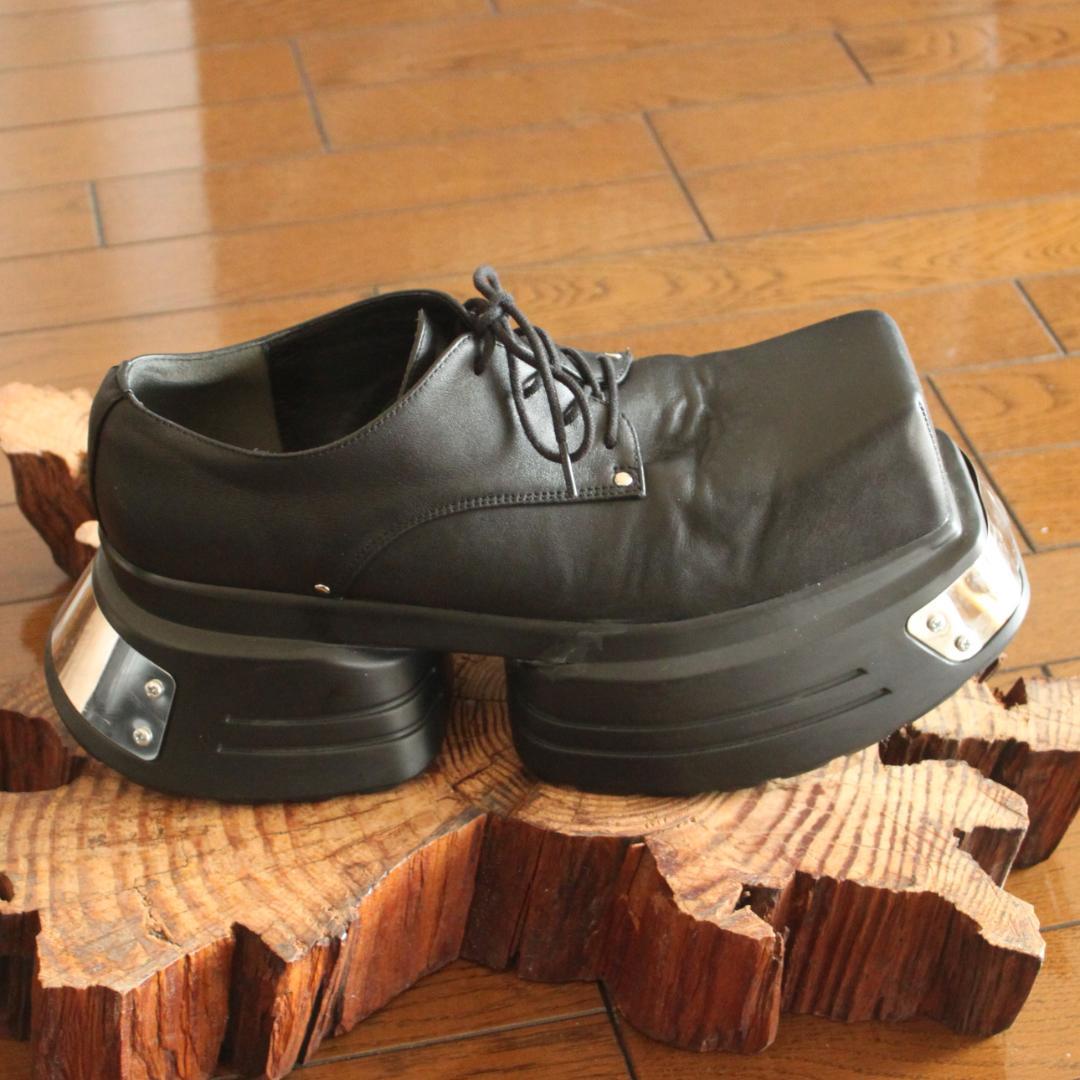 GRANCY メタルプレートレザー 44 ブーツ 革靴 新品訳あり グランシー