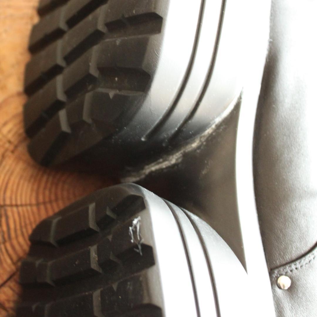 GRANCY メタルプレートレザー 44 ブーツ 革靴 新品訳あり グランシー