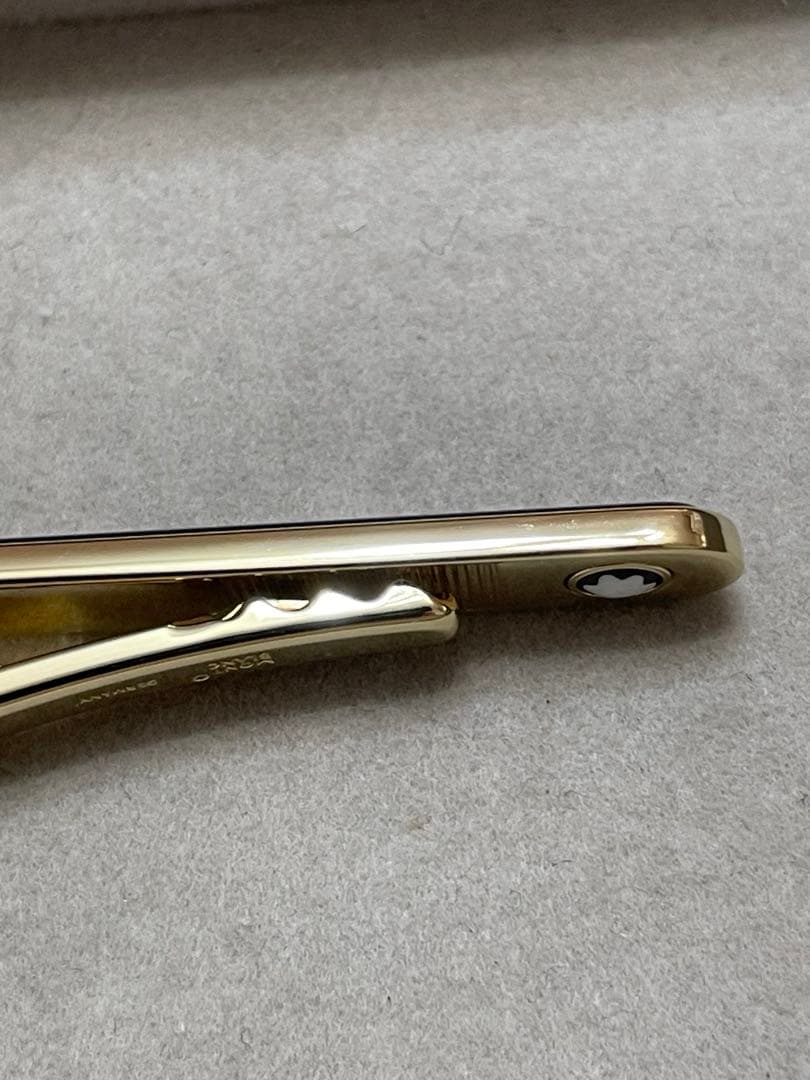 美品　MONTBLANT タイピン　オニキス　 モンブラン