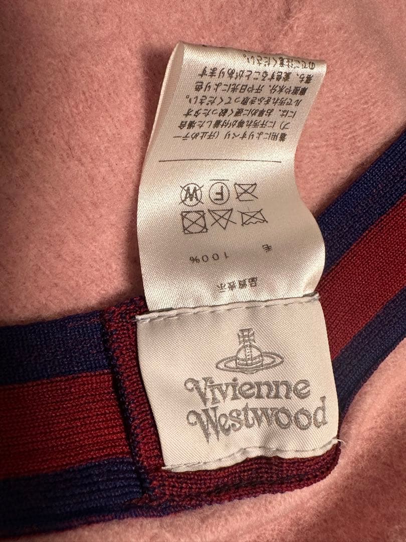 完売　正規品　ヴィヴィアンウェストウッド　ORB刺繍 バスクベレー帽　ピンク