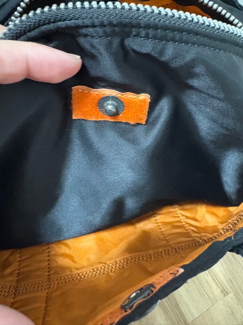 希少極美品　Porter タンカー　ボストンバッグ　ブラック　ナイロン　オレンジ