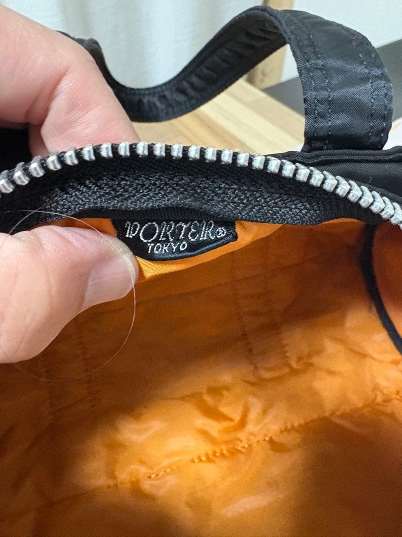 希少極美品　Porter タンカー　ボストンバッグ　ブラック　ナイロン　オレンジ