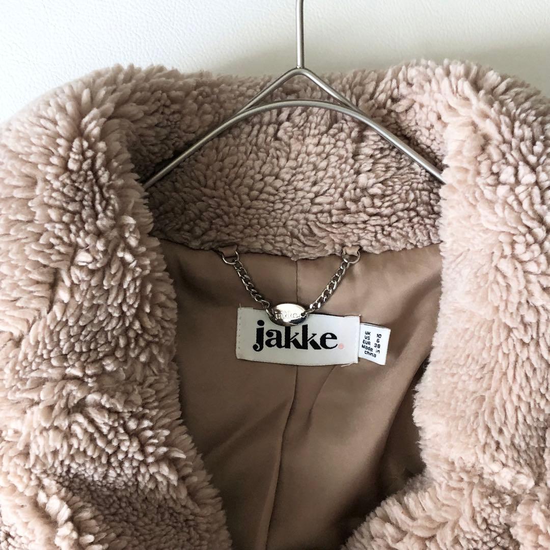 2970A美品　ジャッキー　テディベアロングコート　ベージュ　M