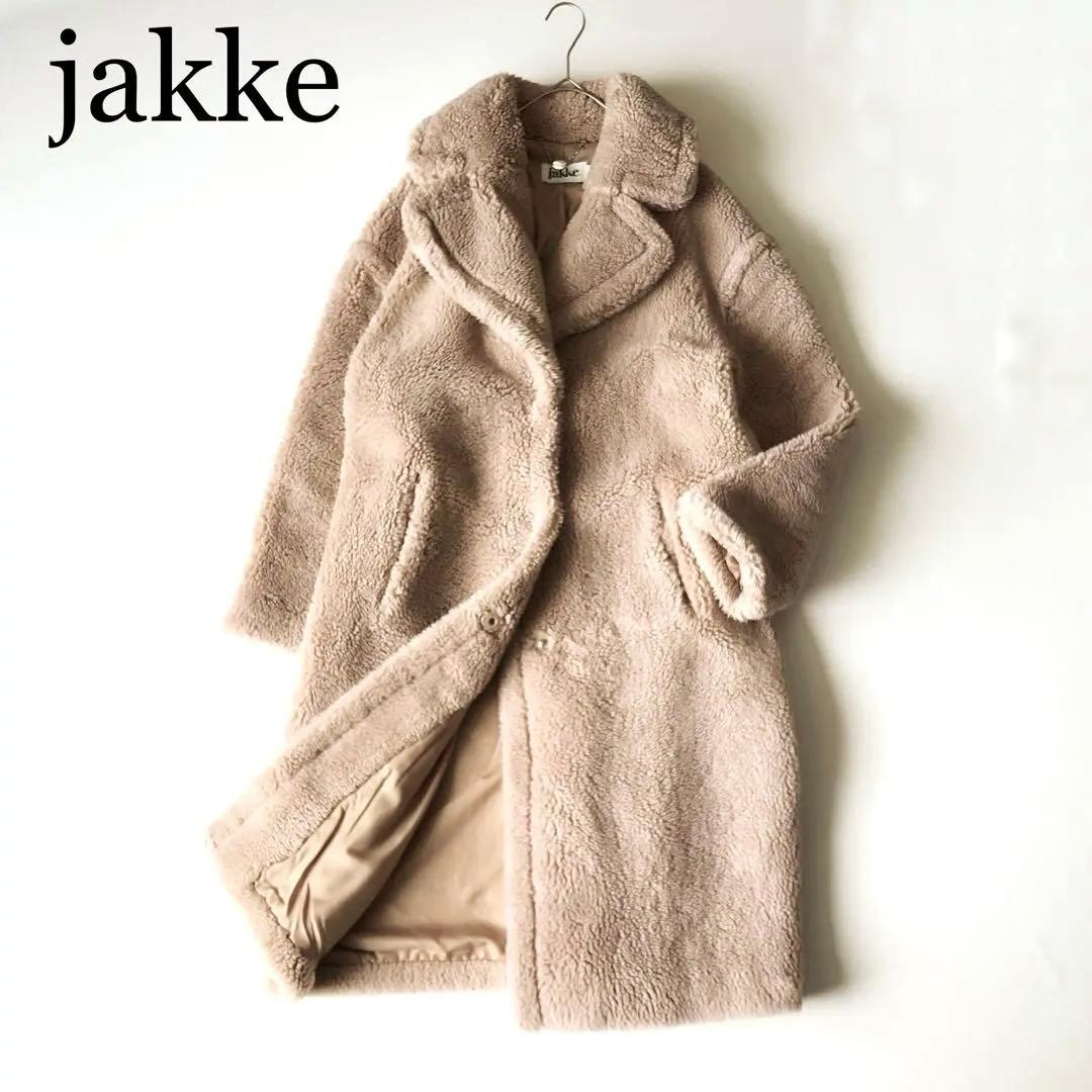 2970A美品　ジャッキー　テディベアロングコート　ベージュ　M