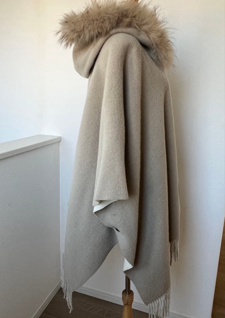 グレースコンチネンタル　ポンチョ　ファーポンチョ　リバーシブル
