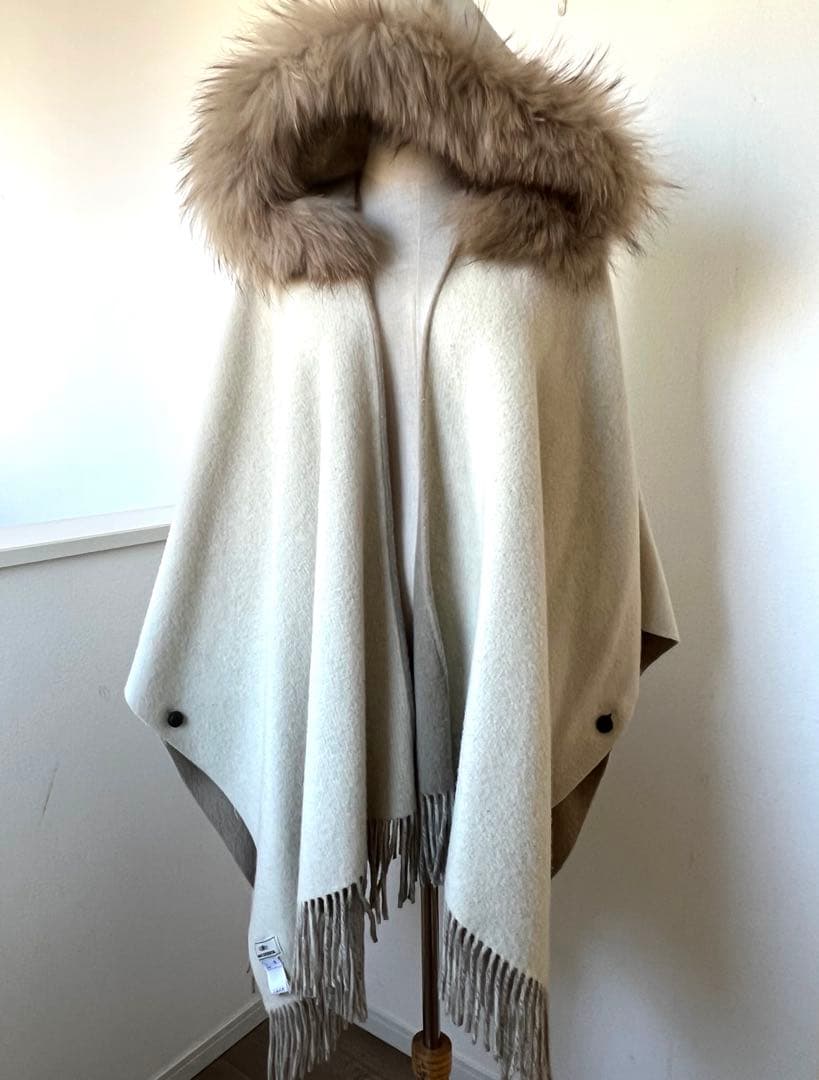 グレースコンチネンタル　ポンチョ　ファーポンチョ　リバーシブル