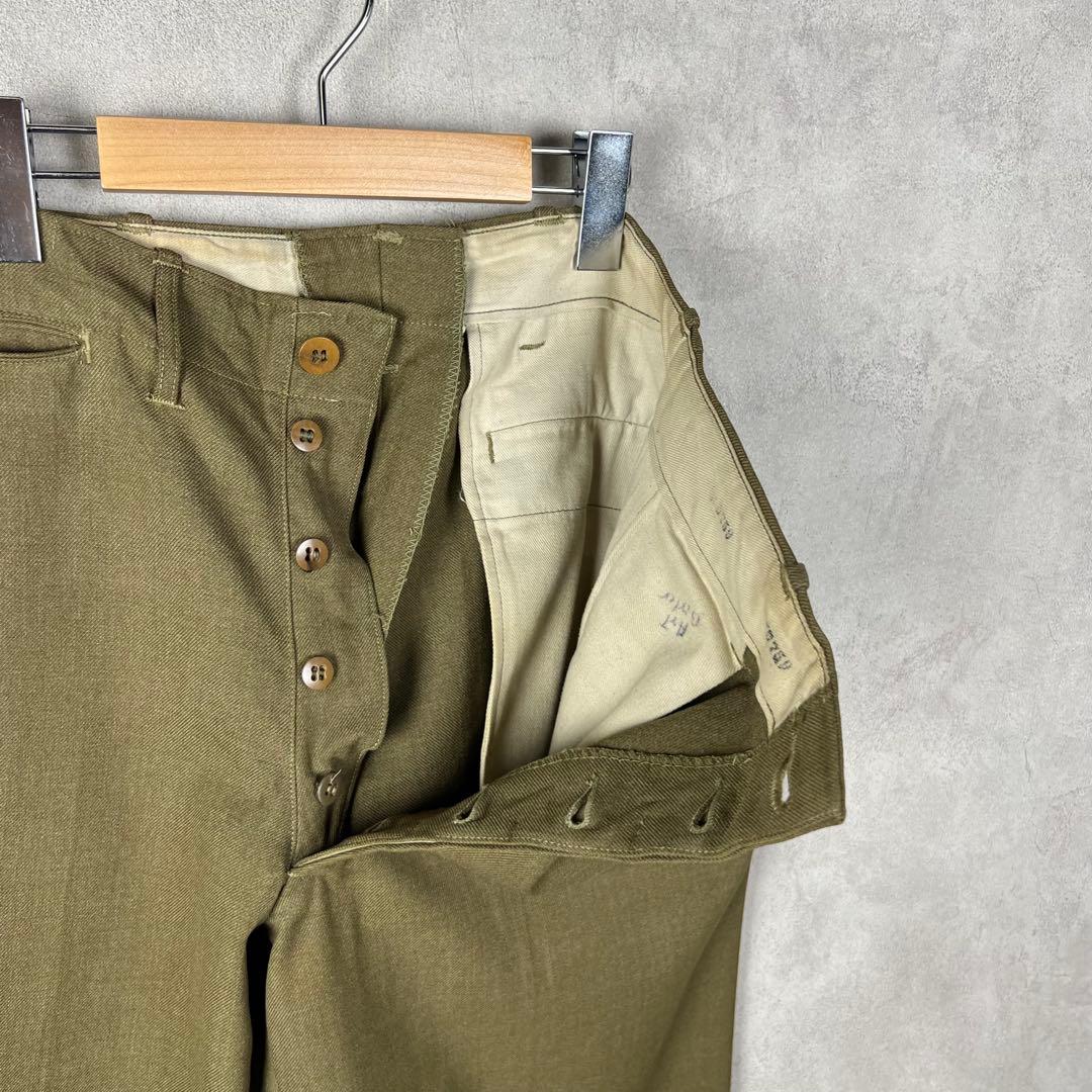 40s US ARMY 米軍実物 M37 ウールトラウザーズ vintage