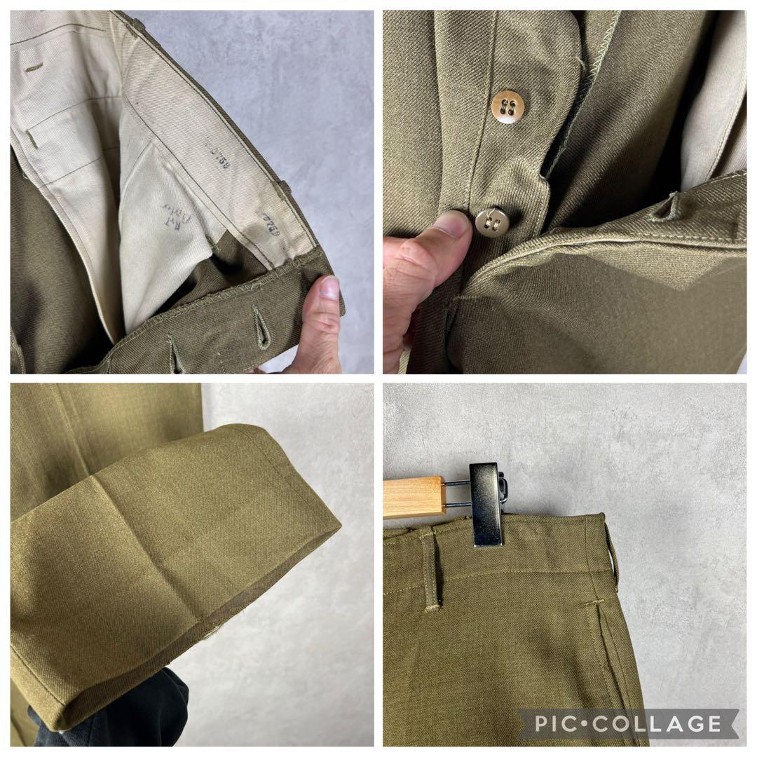 40s US ARMY 米軍実物 M37 ウールトラウザーズ vintage