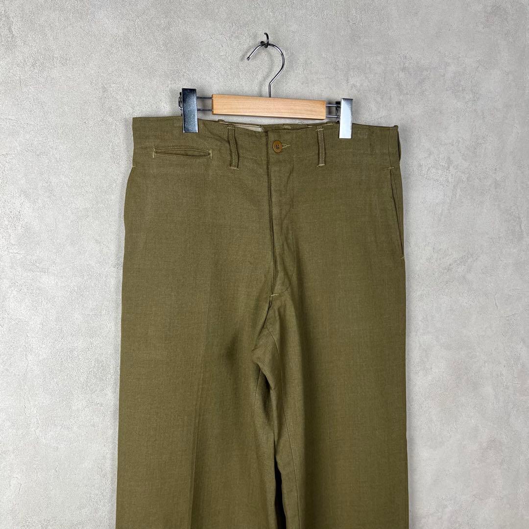 40s US ARMY 米軍実物 M37 ウールトラウザーズ vintage