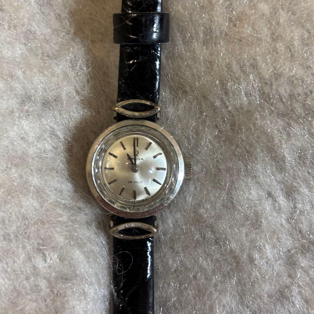 OMEGA デビル　　手巻き　　カットガラス　不動