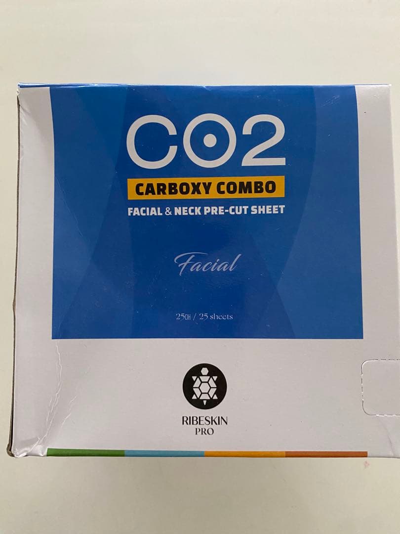 カーボキシー フェイス＆首用マスクのみ 25枚蒸発防止シート付 ハケ1本オマケ付
