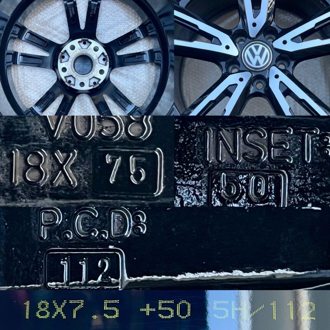 フォルクスワーゲン ゴルフ7 EUROTECH ホイール18インチ4本セット