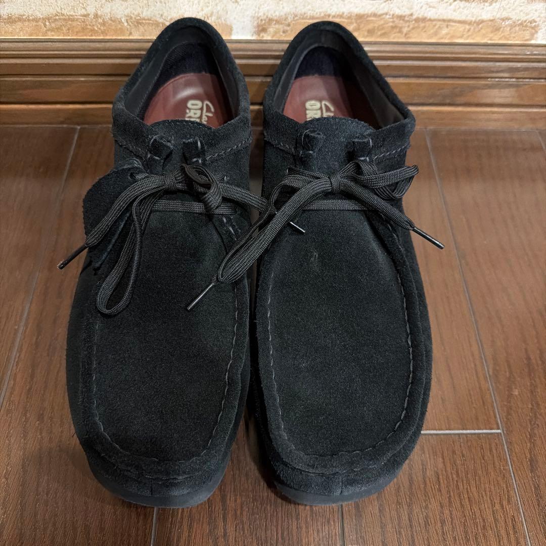 【美品】クラークス ワラビーブーツ 黒 GTX ゴアテックス vibramソール