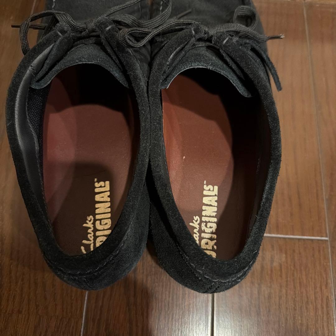 【美品】クラークス ワラビーブーツ 黒 GTX ゴアテックス vibramソール