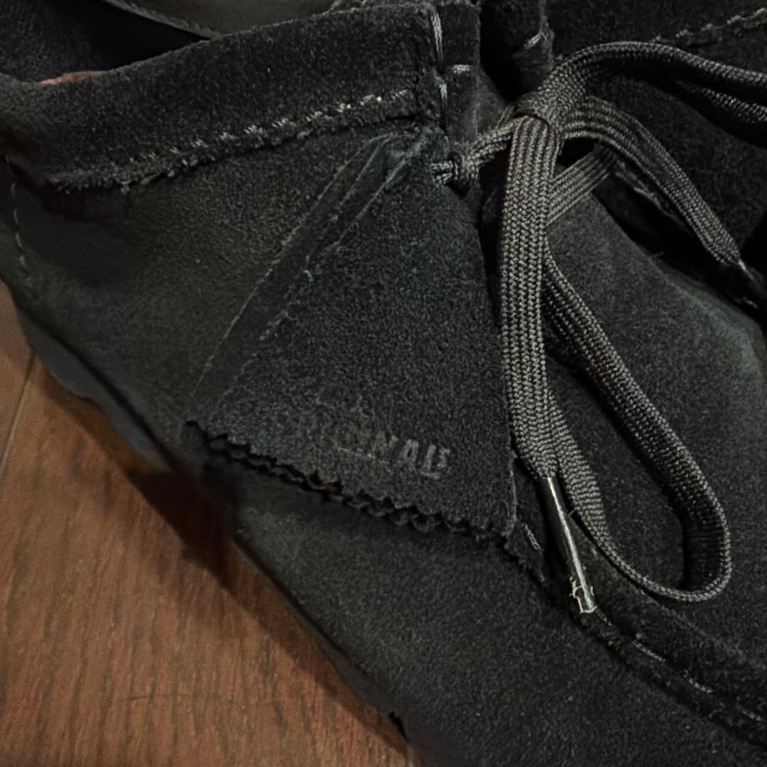 【美品】クラークス ワラビーブーツ 黒 GTX ゴアテックス vibramソール