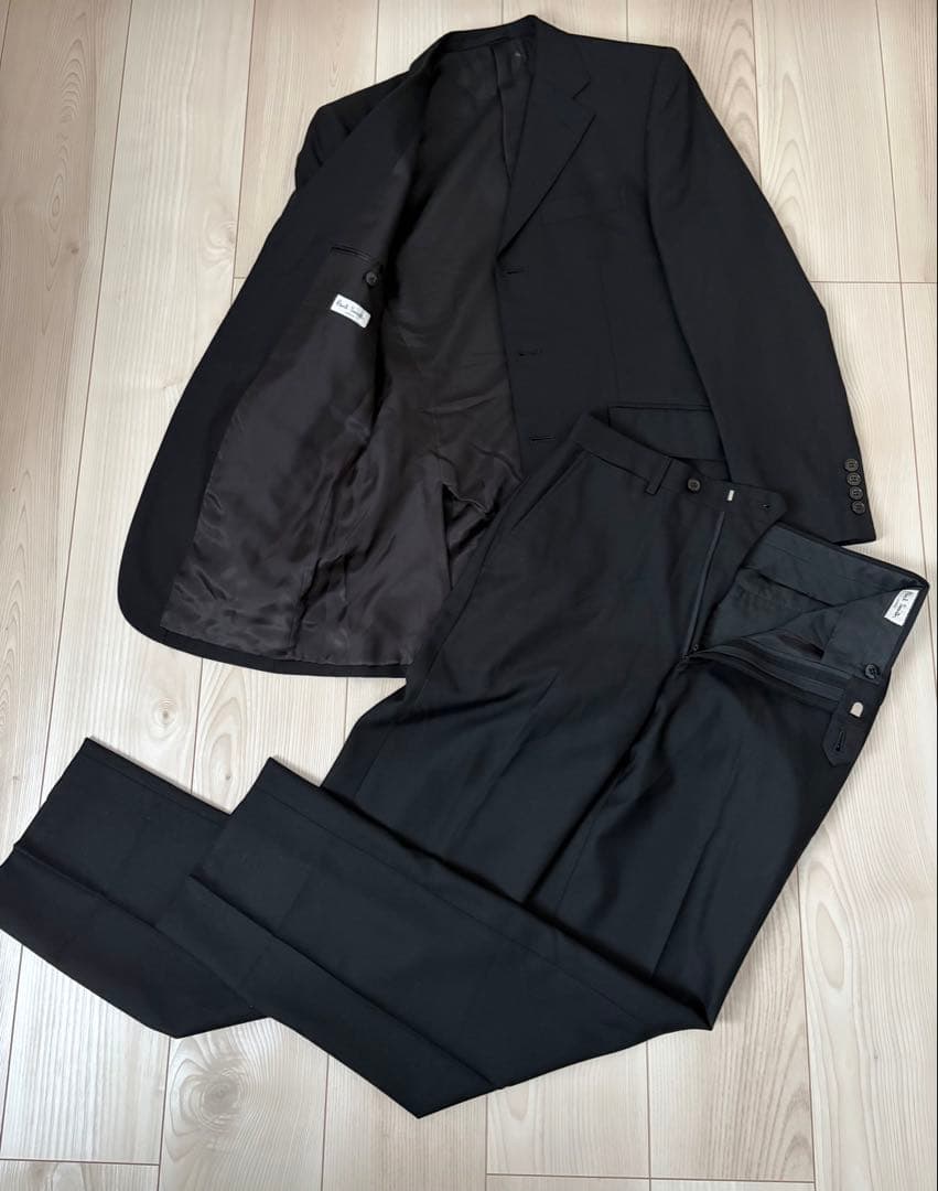 ポールスミス ロンドン スーツ ブラック ウール 冠婚葬祭 フォーマル 日本製