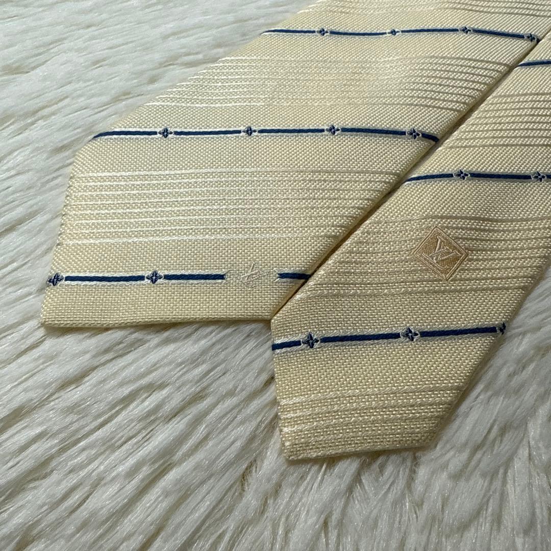 【未使用品】LOUIS VUITTON ブランドネクタイ　高級シルク　細め