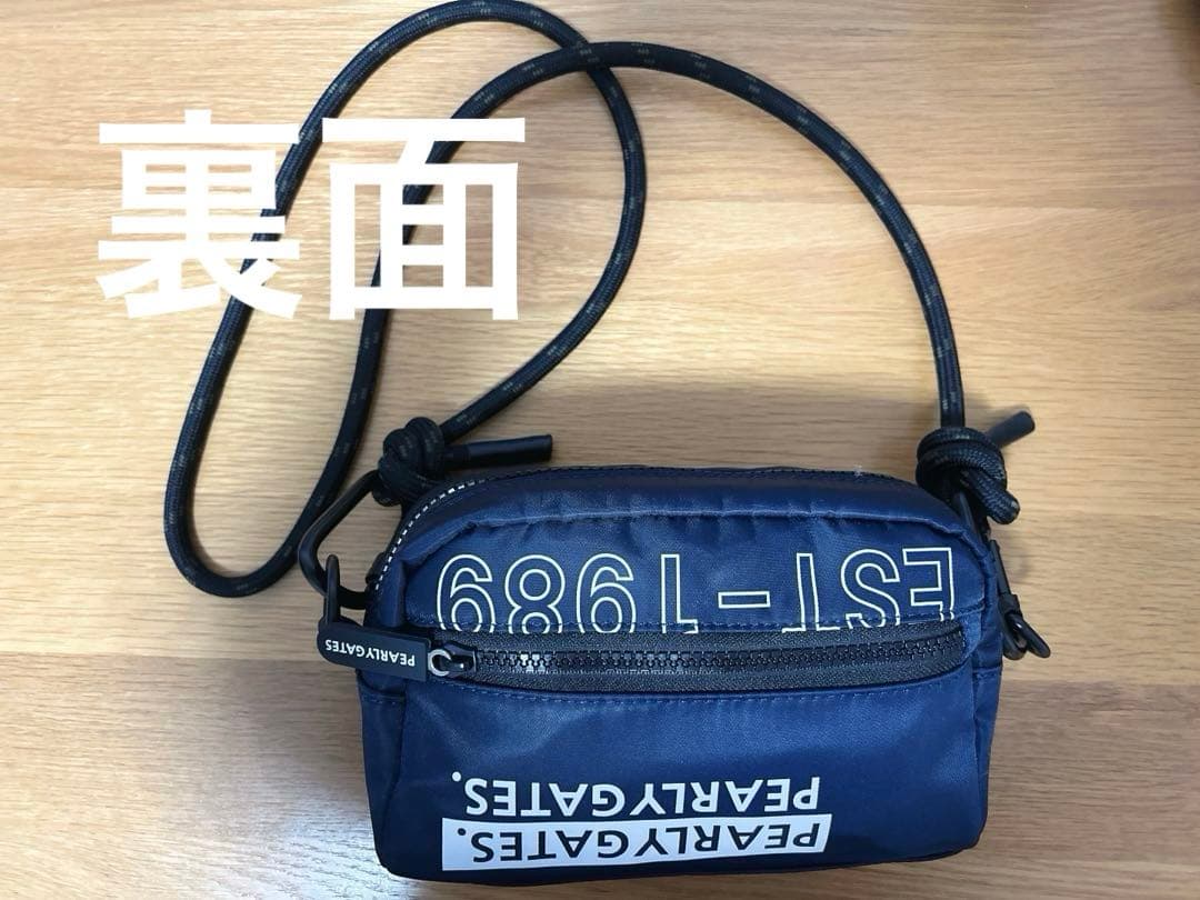 PEARLY GATES ネイビー ショルダーバッグ