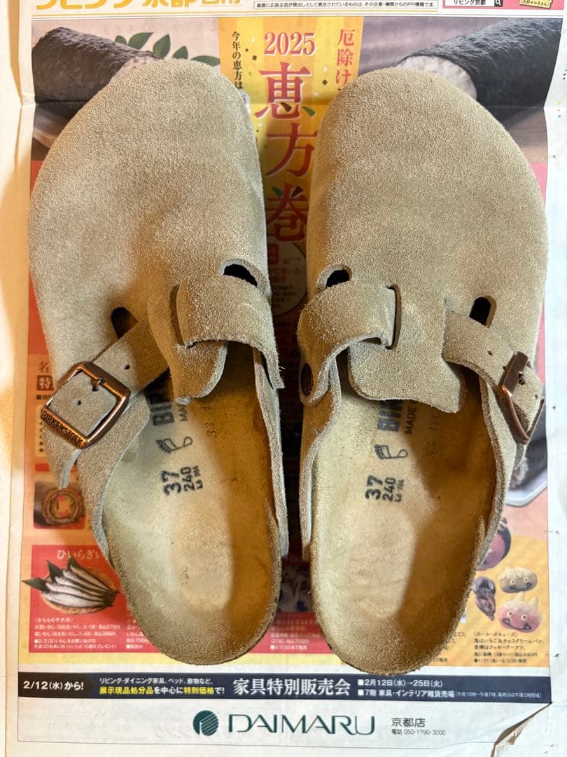 【最終値下】birkenstock ボストン　トープ　37