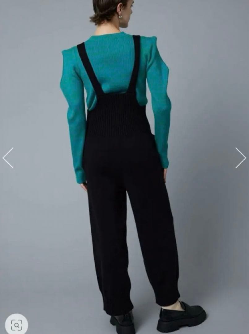 HeRIN.CYE ヘリンドットサイ　ニットサスペンダーパンツ