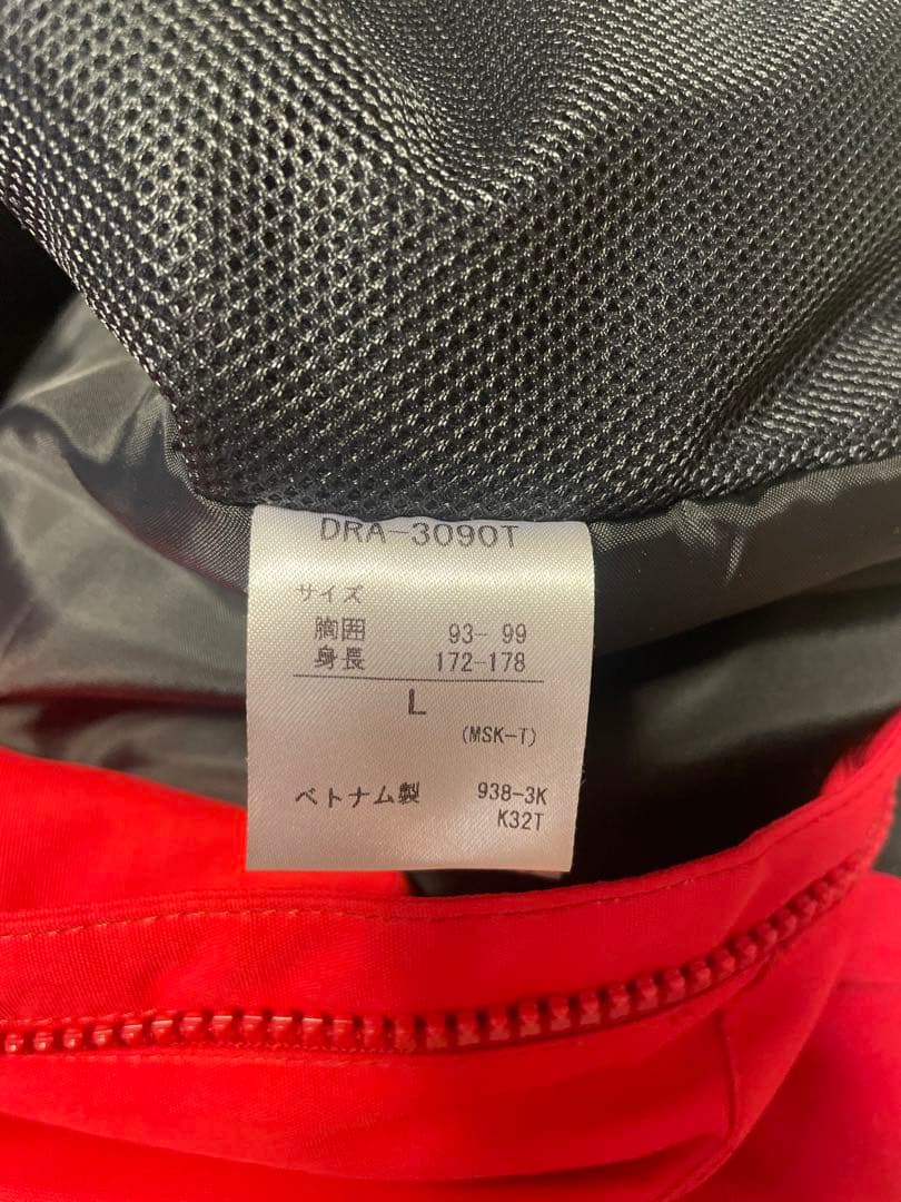 DESCENTE レッド ブラック スキーウェア 上下セット L