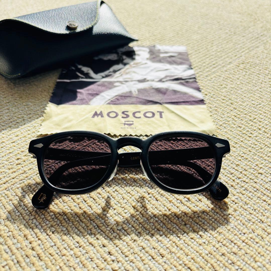 お値下げ　MOSCOT LEMTOSH 46 サングラス　マットブラック
