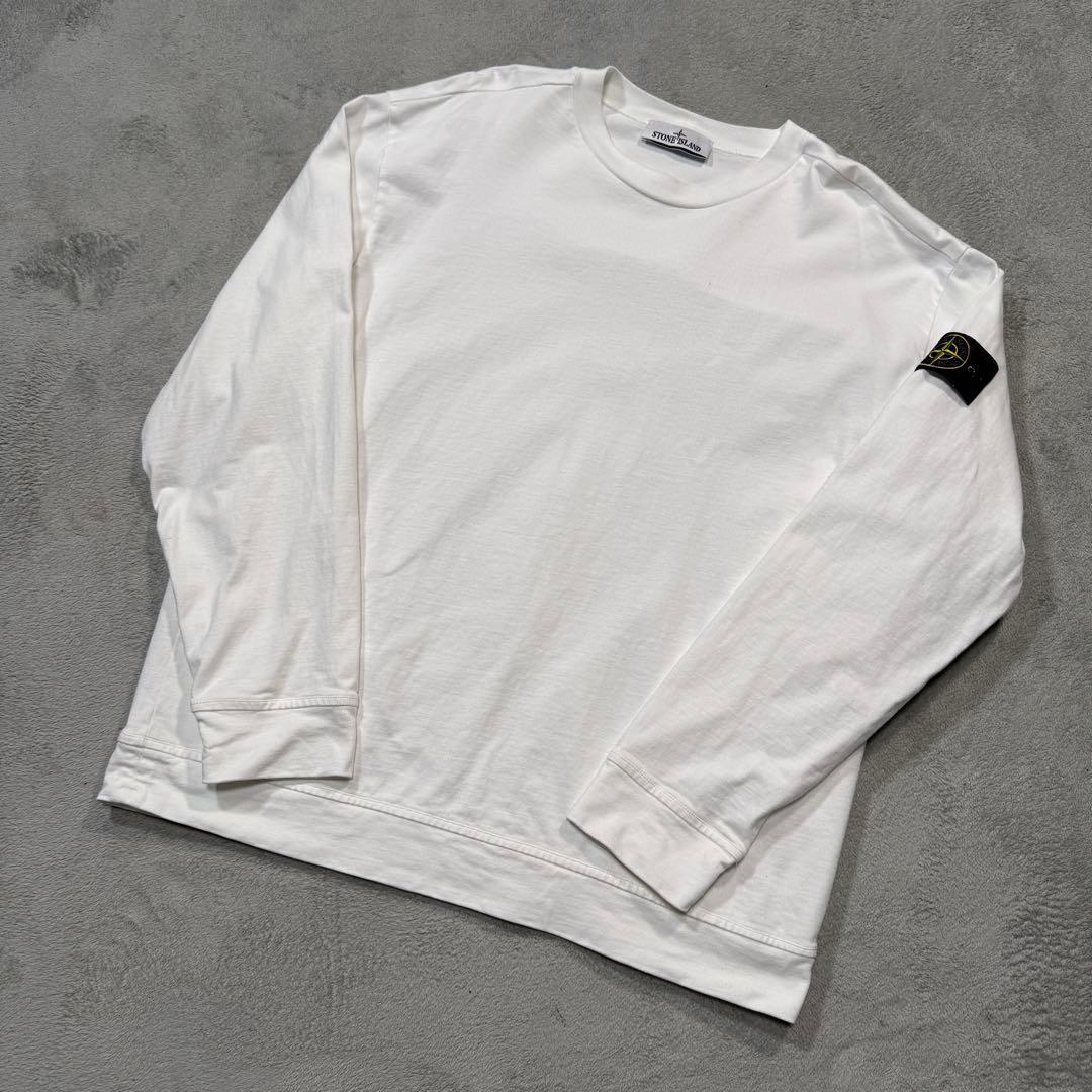 ストーンアイランド　長袖Tシャツ　XL 白　K1S156100043 S0A50