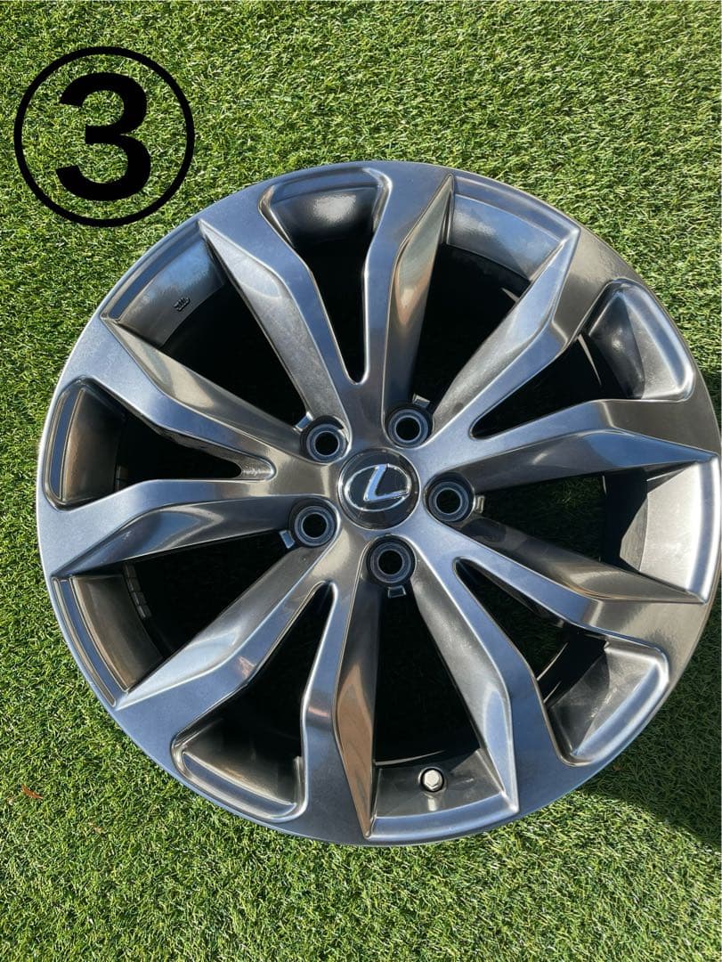 レクサスNX Fスポーツ純正18インチ一個　①〜④の4個同時購入でお願いします。