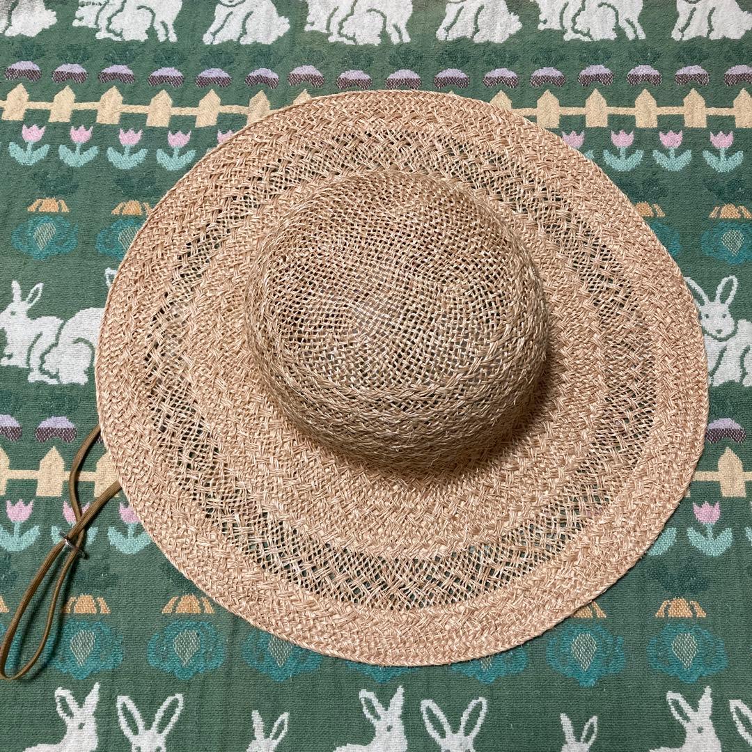 【新品タグ付】ラフィアハット　麦わら帽子　kijimatakayuki