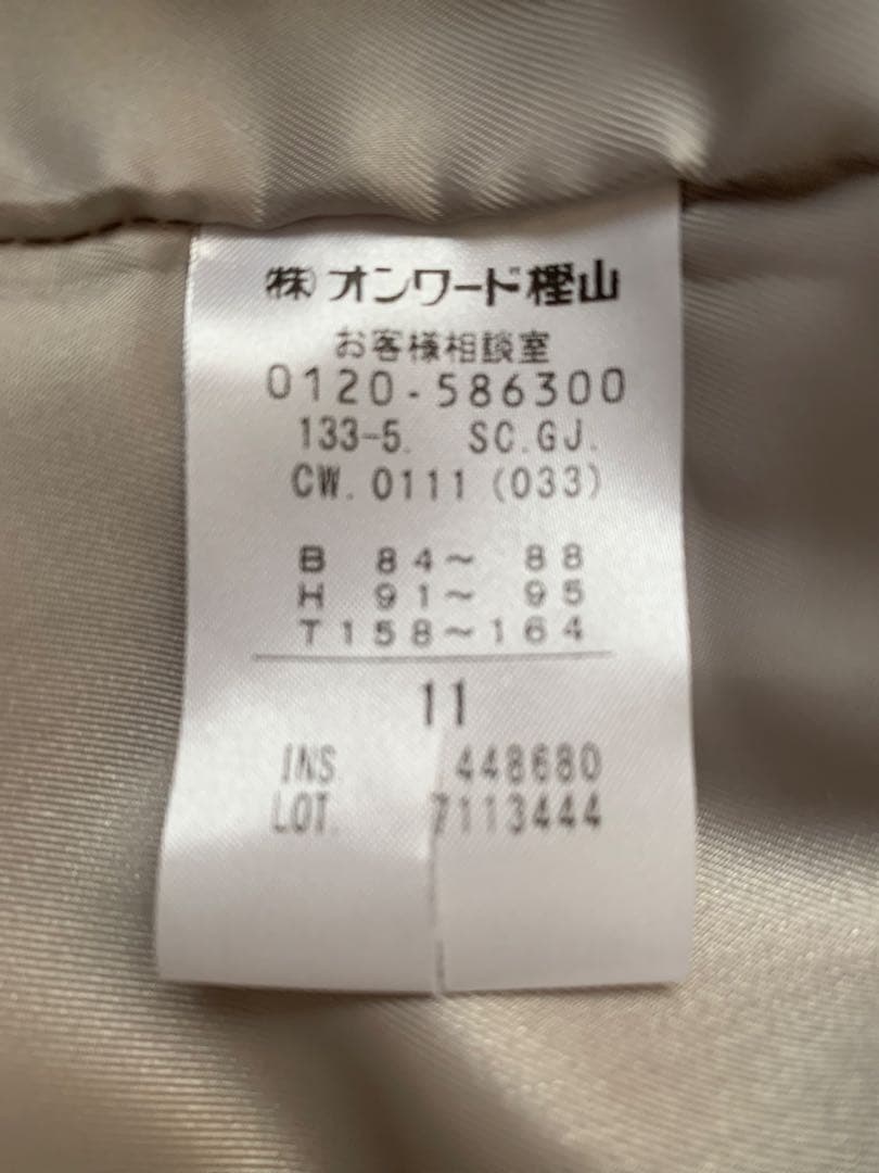 新品　Ｊプレス　J.PRESS　コート　11号　オンワード樫山　23区