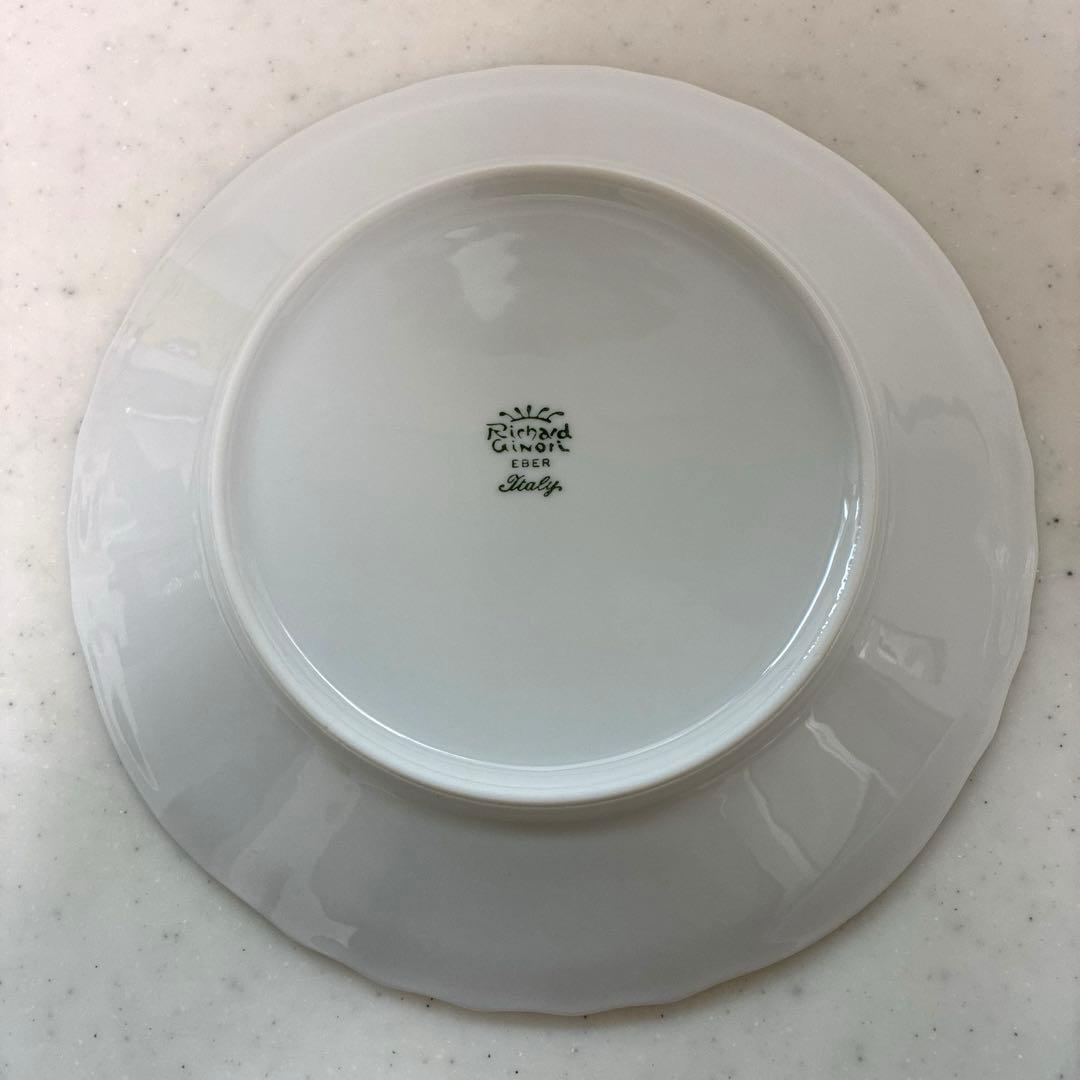 【美品】リチャードジノリ　ベッキオホワイト　デザートプレート　20cm×3枚
