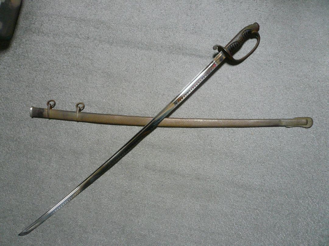 指揮刀 二環吊 儀礼刀 将校 士官 軍刀 サーベル 旧日本軍 陸軍 ②