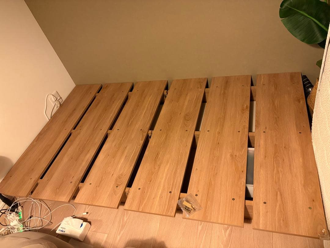 【2月限定】LOWYA シングルベッドフレーム ナチュラル