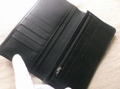 レザークラフト長財布　蝶